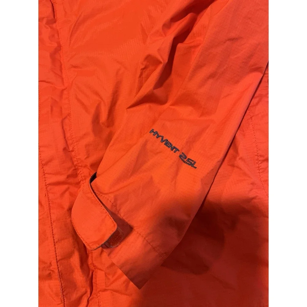 The North Face HyVent 2.5L Jacket Men's Medium Orange Windbreaker Rain Jacket